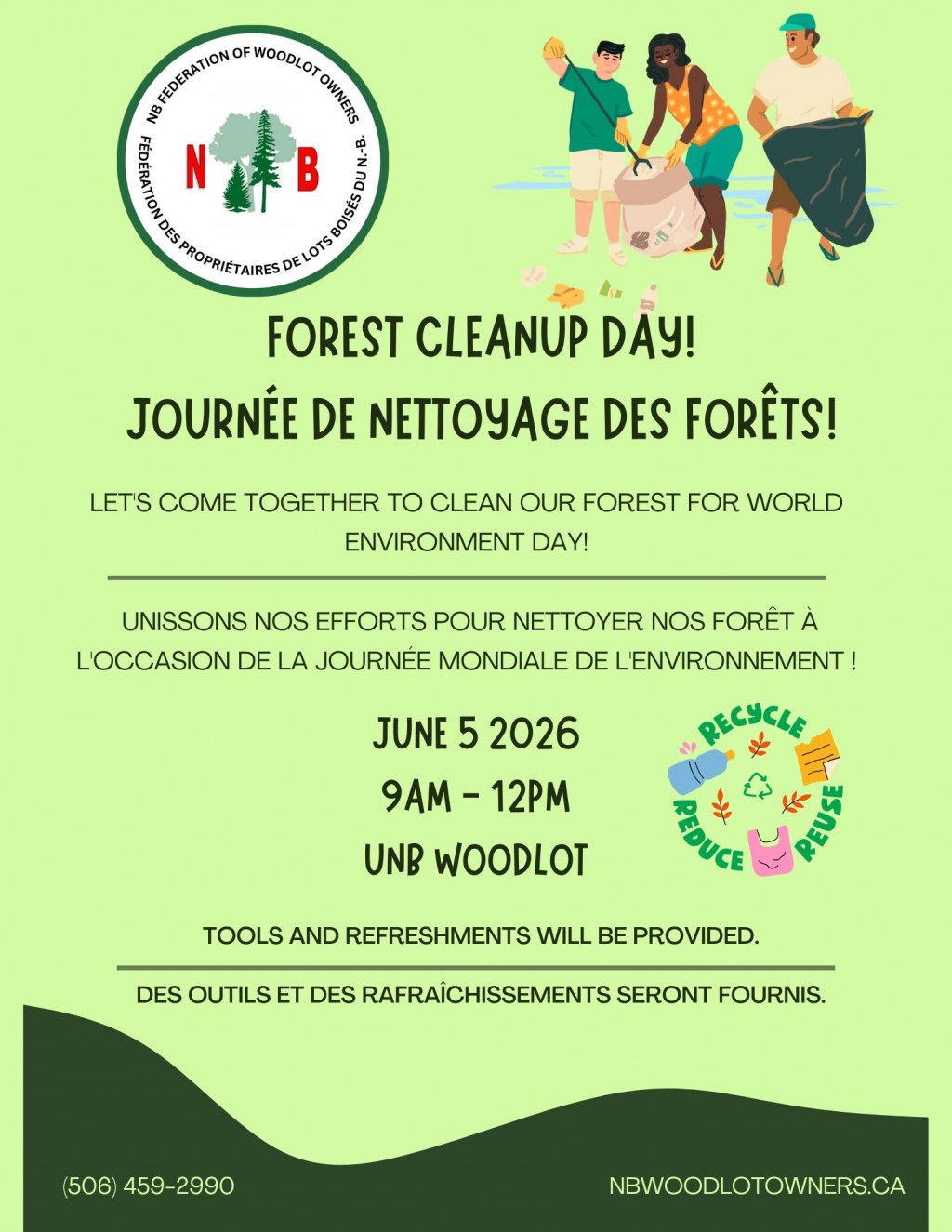 Journée de nettoyage des forêts!